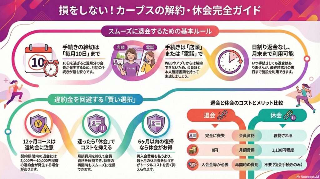 【解約方法】カーブス｜違約金を払わずに退会する裏ワザ